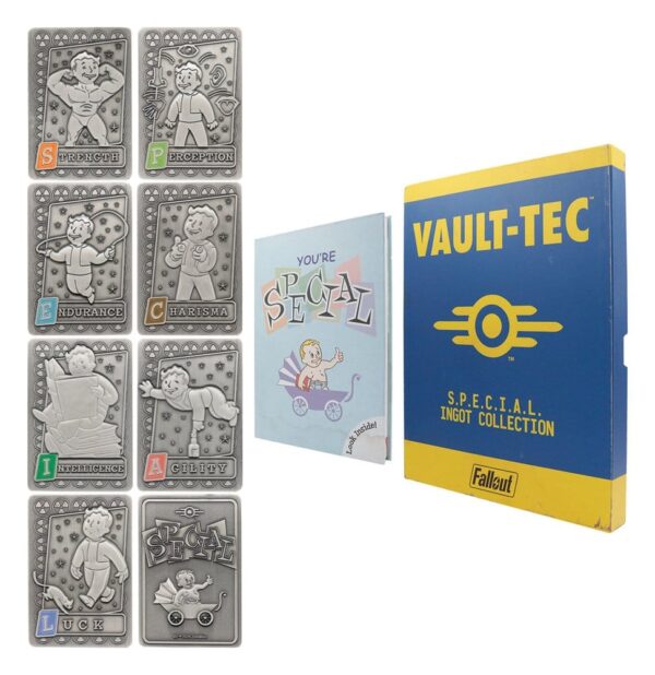 Fallout Ingots with Album S.P.E.C.I.A.L. Perk Card Collector’s Album
