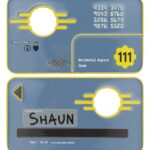 Fallout Replika Security Keycard Vault 111 Limited Edition 11 cm