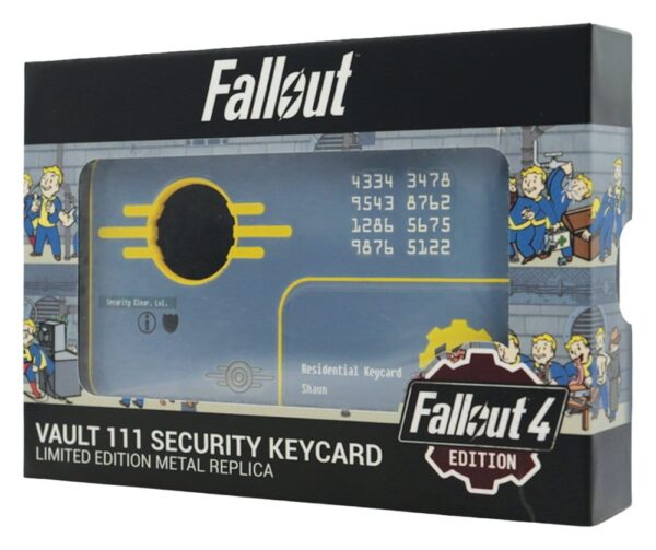 Fallout Replika Security Keycard Vault 111 Limited Edition 11 cm
