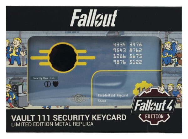 Fallout Replika Security Keycard Vault 111 Limited Edition 11 cm