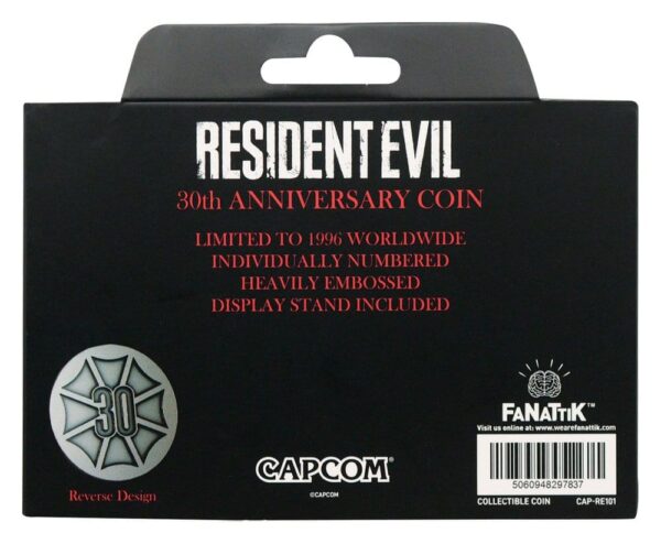 Resident Evil Collectable Coin 30th Anniversary