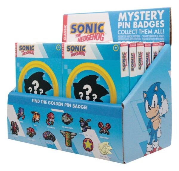 Sonic The Hedgehog Mystery Kitűzős Blind Box Display (12)