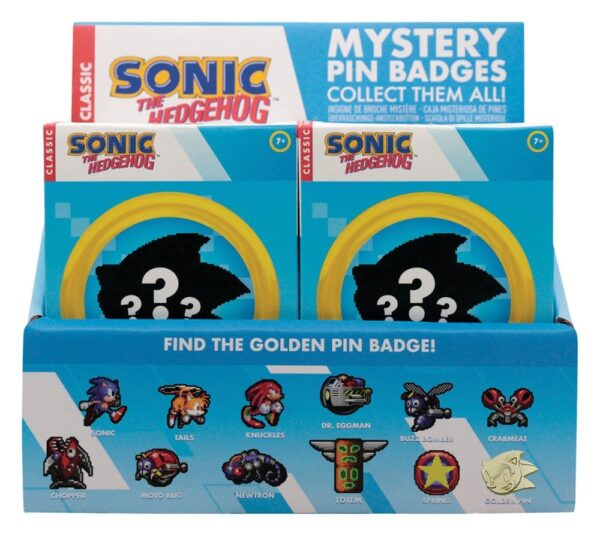 Sonic The Hedgehog Mystery Kitűzős Blind Box Display (12)