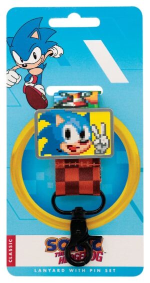 Sonic The Hedgehog Lanyard & Kitűző Set