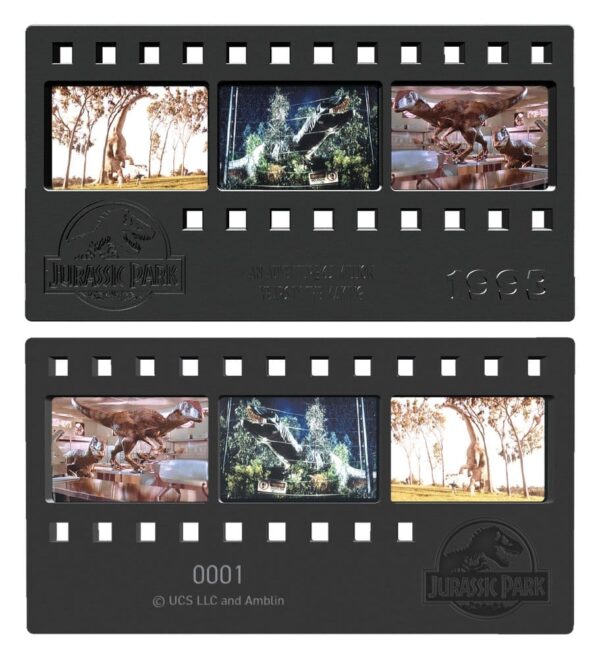 Jurassic Park Ingot Metal Film Strip Collectible 12 cm