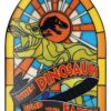 Jurassic Park Ingot Stained Glass Style Metal 11 cm