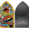 Jurassic Park Ingot Stained Glass Style Metal 11 cm
