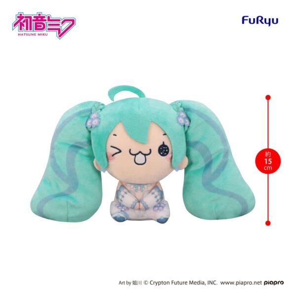 Hatsune Miku Mochipico Plüss Figura Nemophila C 15 cm