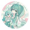Character Vocal Series 01: Hatsune Miku Miku Hug Series Pinback Button: Flower Ver. 8 cm Umkarton (10)