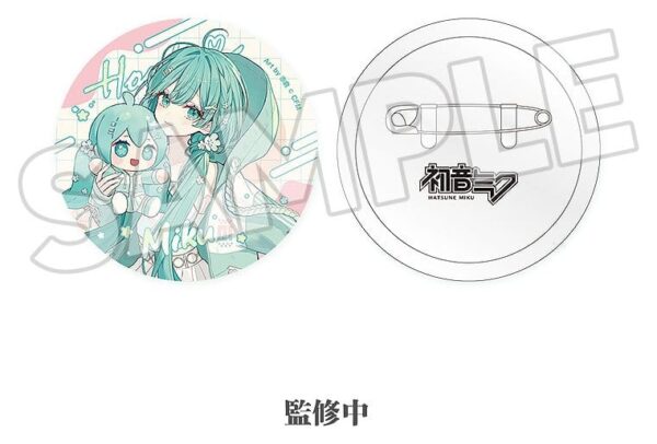 Character Vocal Series 01: Hatsune Miku Miku Hug Series Pinback Button: Flower Ver. 8 cm Umkarton (10)