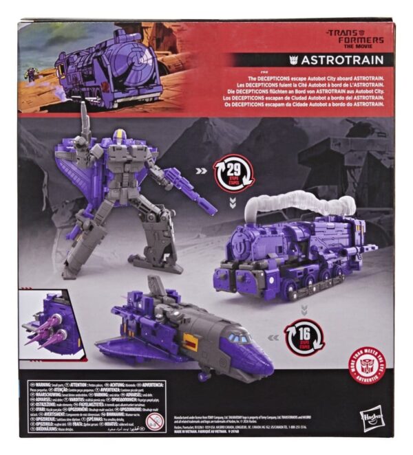 The Transformers: The Movie Studio Series Leader Class Akció Figura Astrotrain 17 cm