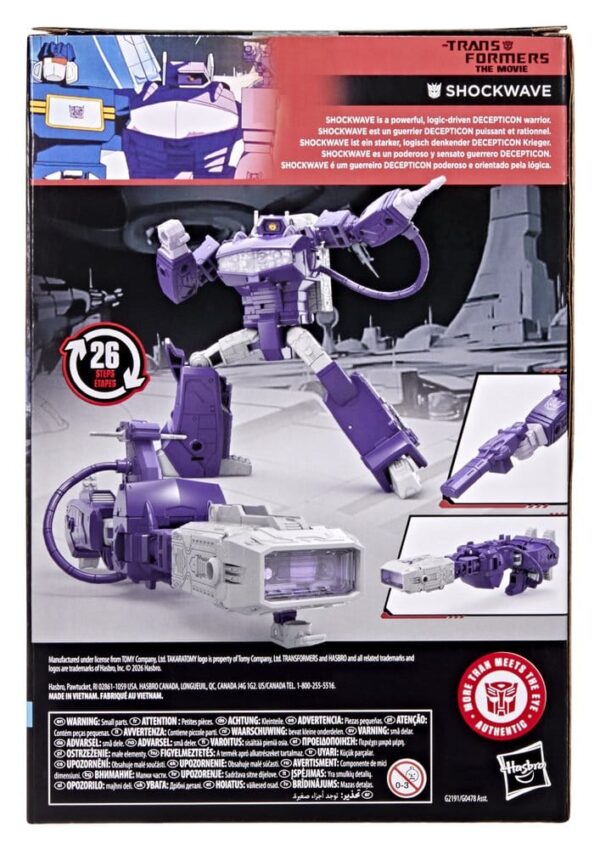 The Transformers: The Movie Studio Series Voyager Class Akció Figura Shockwave 17 cm
