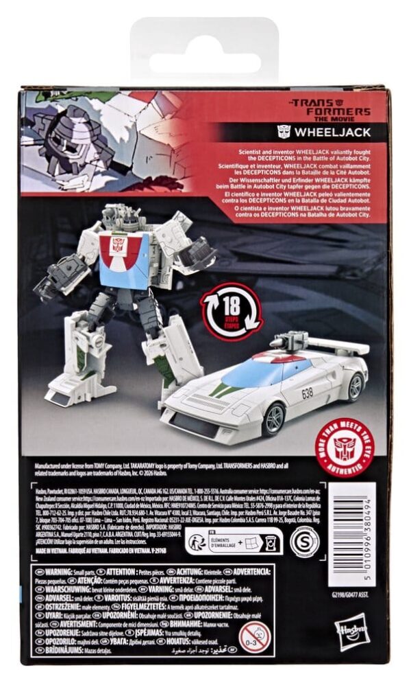 The Transformers: The Movie Studio Series Deluxe Class Akció Figura Wheeljack 13 cm