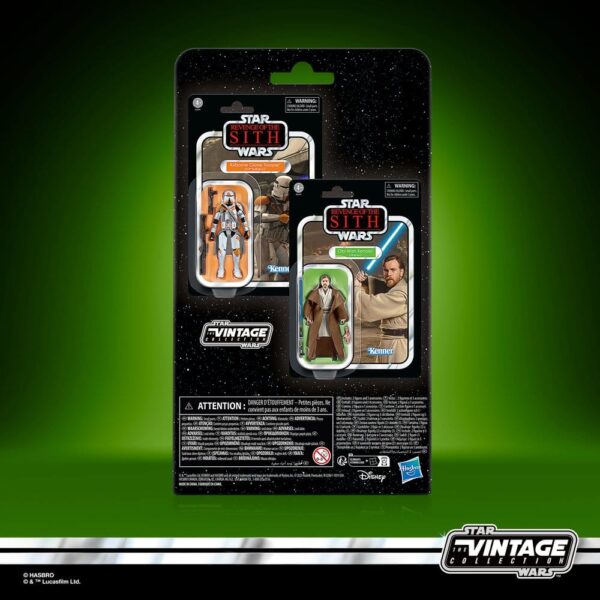 Star Wars Episode III Vintage Collection Akció Figura 2-Pack Obi-Wan Kenobi & Airborne Clone Trooper 10 cm