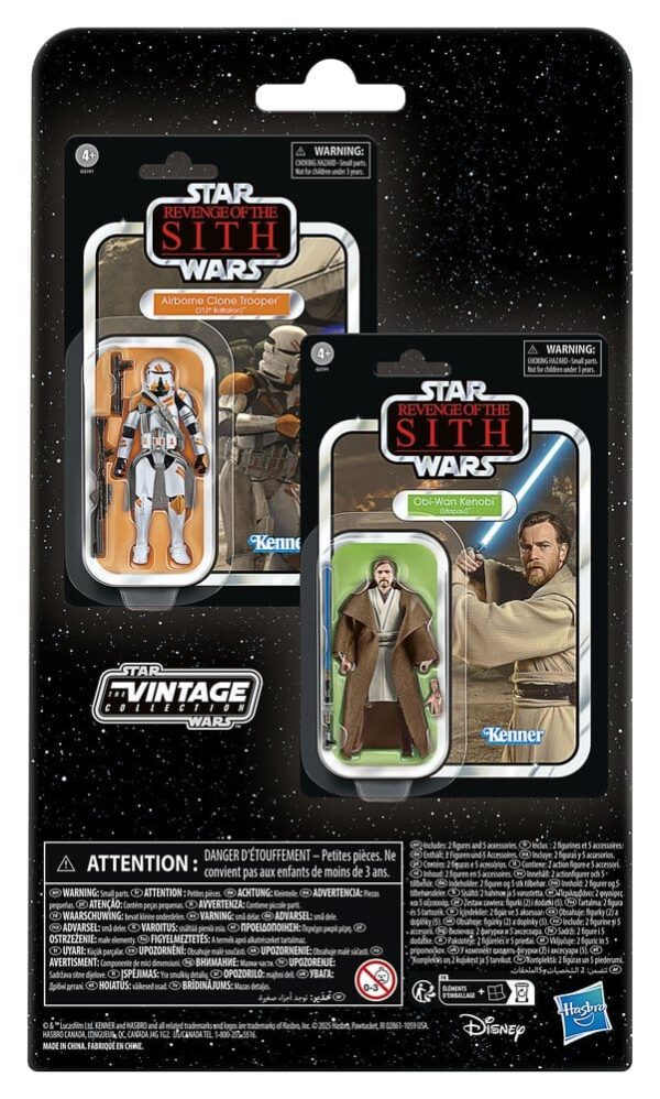 Star Wars Episode III Vintage Collection Akció Figura 2-Pack Obi-Wan Kenobi & Airborne Clone Trooper 10 cm