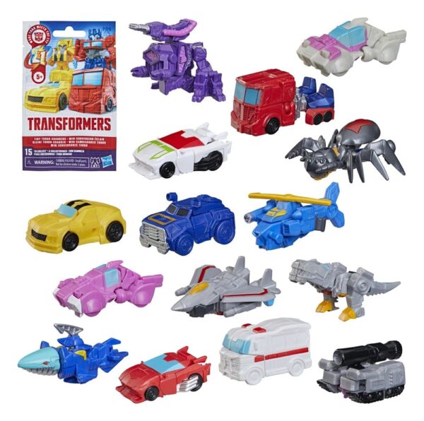 Transformers Mini Akció Figuras 4 cm Tiny Turbo Changers Blind Box Display (24)