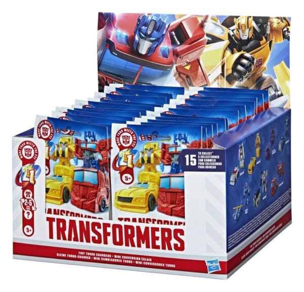 Transformers Mini Akció Figuras 4 cm Tiny Turbo Changers Blind Box Display (24)