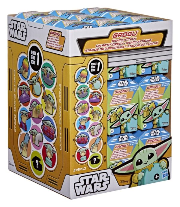 Star Wars Mini Figuras 4 cm Grogu Snack Attack Series 1 Blind Box Display (24)