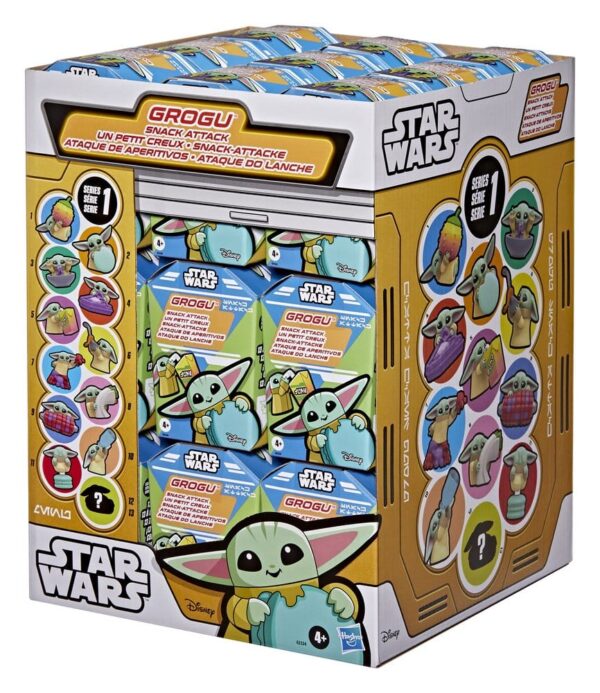 Star Wars Mini Figuras 4 cm Grogu Snack Attack Series 1 Blind Box Display (24)