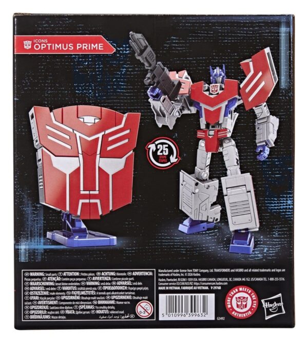 Transformers Icons Voyager Class Akció Figura Optimus Prime 17 cm
