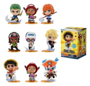 One Piece Cosbi Mini Figuras 8 cm Blind Box Display (8)