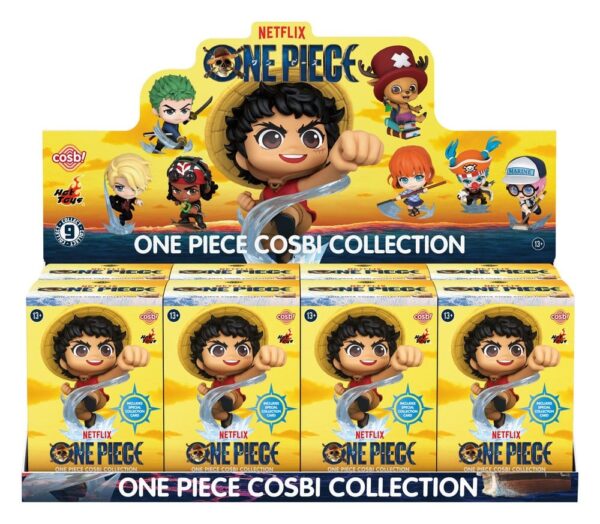 One Piece Cosbi Mini Figuras 8 cm Blind Box Display (8)