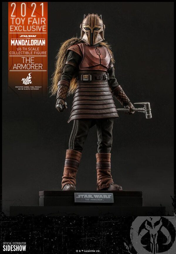 Star Wars The Mandalorian Akció Figura 1/6 The Armorer 2021 Toy Fair Exclusive 29 cm