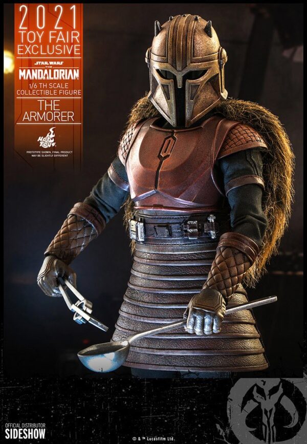 Star Wars The Mandalorian Akció Figura 1/6 The Armorer 2021 Toy Fair Exclusive 29 cm