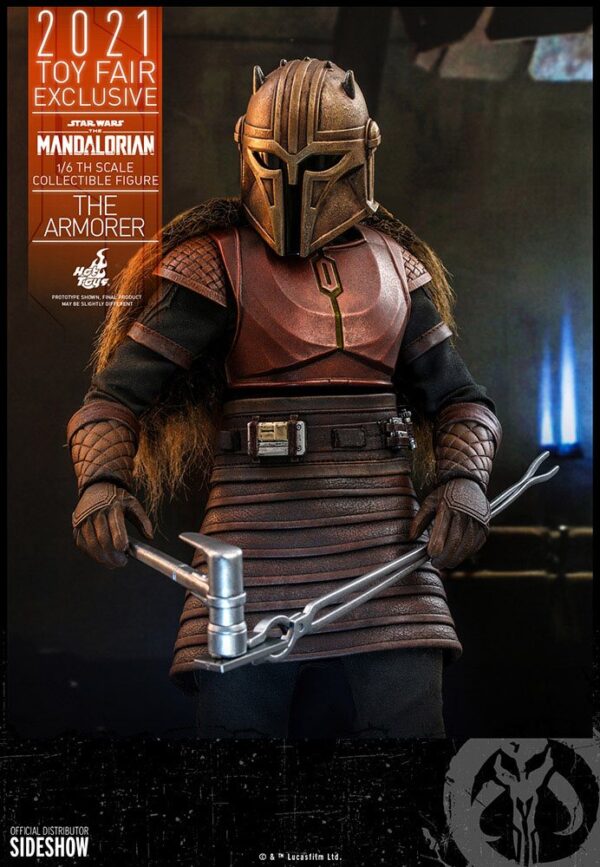 Star Wars The Mandalorian Akció Figura 1/6 The Armorer 2021 Toy Fair Exclusive 29 cm