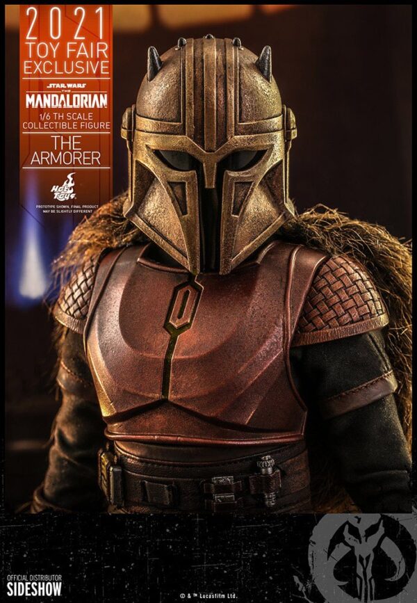 Star Wars The Mandalorian Akció Figura 1/6 The Armorer 2021 Toy Fair Exclusive 29 cm