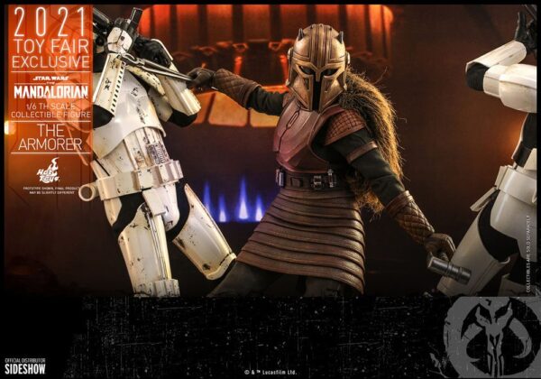 Star Wars The Mandalorian Akció Figura 1/6 The Armorer 2021 Toy Fair Exclusive 29 cm