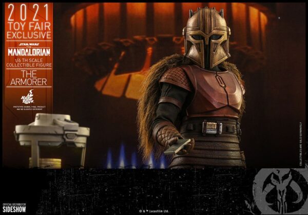 Star Wars The Mandalorian Akció Figura 1/6 The Armorer 2021 Toy Fair Exclusive 29 cm
