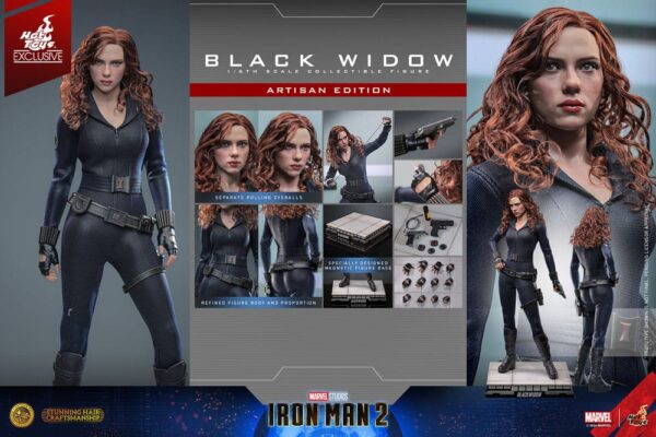 Iron Man 2 Akció Figura 1/6 Black Widow Artisan Edition Hot Toys Exclusive 28 cm Iron Man 2 Akció Figura 1/6 Black Widow Artisan Edition Hot Toys Exclusive 28 cm