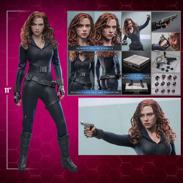 Iron Man 2 Akció Figura 1/6 Black Widow Artisan Edition Hot Toys Exclusive 28 cm Iron Man 2 Akció Figura 1/6 Black Widow Artisan Edition Hot Toys Exclusive 28 cm