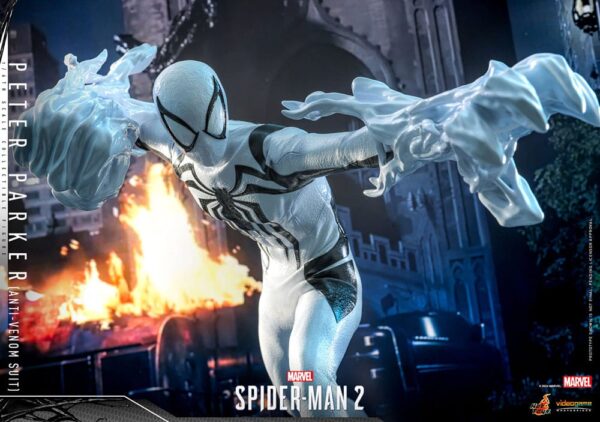 Spider-Man 2 Video Game Masterpiece Akció Figura 1/6 Peter Parker (Anti-Venom Suit) 30 cm
