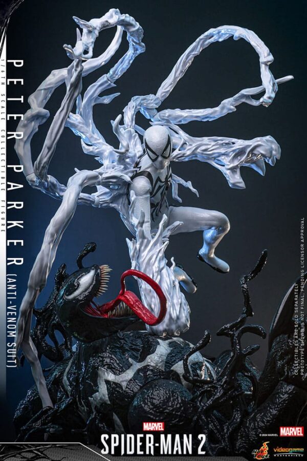 Spider-Man 2 Video Game Masterpiece Akció Figura 1/6 Peter Parker (Anti-Venom Suit) 30 cm