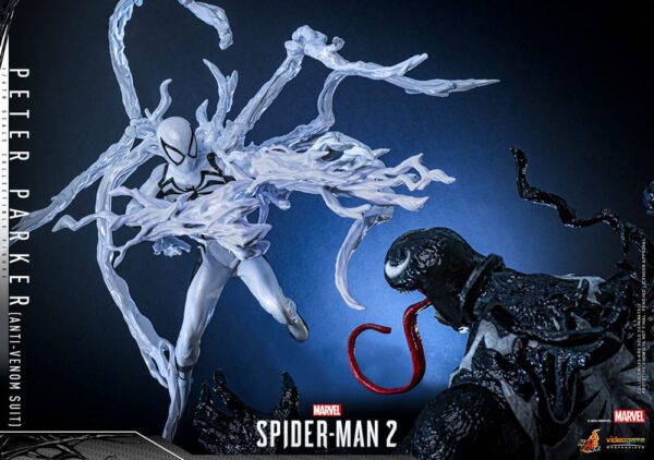 Spider-Man 2 Video Game Masterpiece Akció Figura 1/6 Peter Parker (Anti-Venom Suit) 30 cm