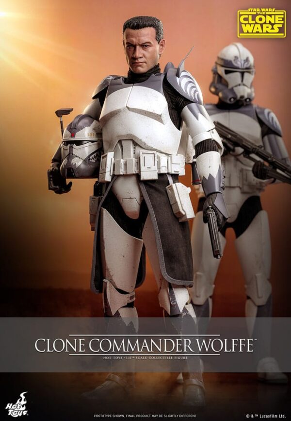 Star Wars: The Clone Wars Akció Figura 1/6 Clone Commander Wolffe 30 cm