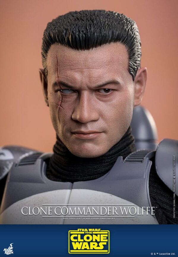 Star Wars: The Clone Wars Akció Figura 1/6 Clone Commander Wolffe 30 cm