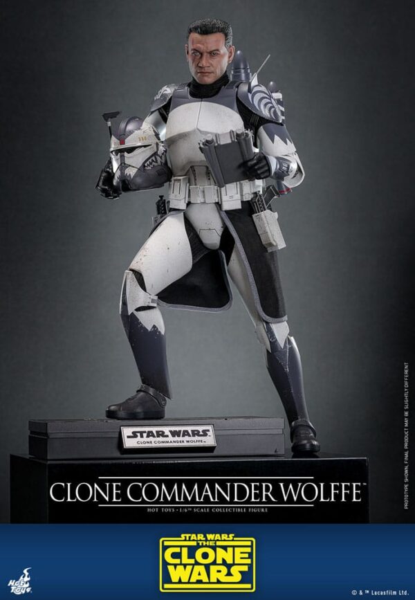 Star Wars: The Clone Wars Akció Figura 1/6 Clone Commander Wolffe 30 cm