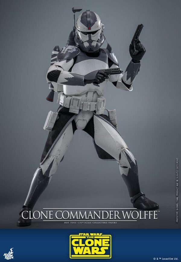 Star Wars: The Clone Wars Akció Figura 1/6 Clone Commander Wolffe 30 cm