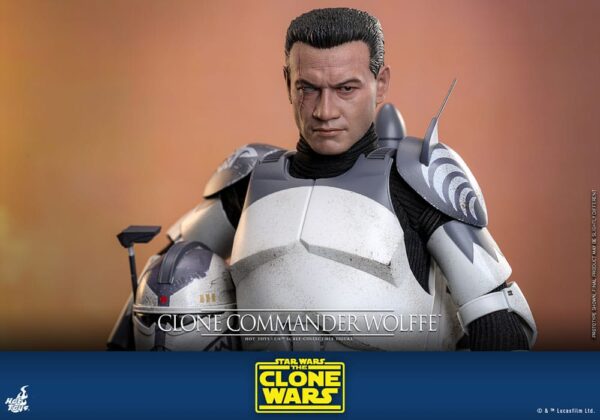 Star Wars: The Clone Wars Akció Figura 1/6 Clone Commander Wolffe 30 cm