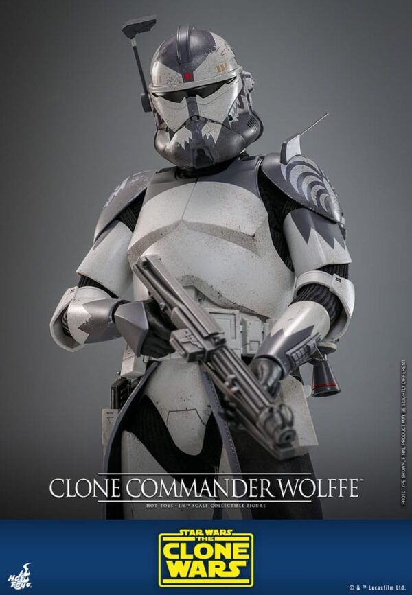 Star Wars: The Clone Wars Akció Figura 1/6 Clone Commander Wolffe 30 cm