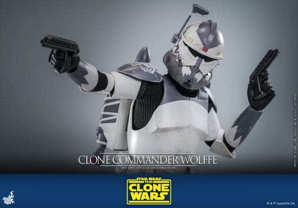 Star Wars: The Clone Wars Akció Figura 1/6 Clone Commander Wolffe 30 cm