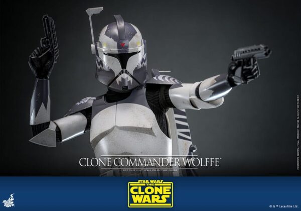 Star Wars: The Clone Wars Akció Figura 1/6 Clone Commander Wolffe 30 cm