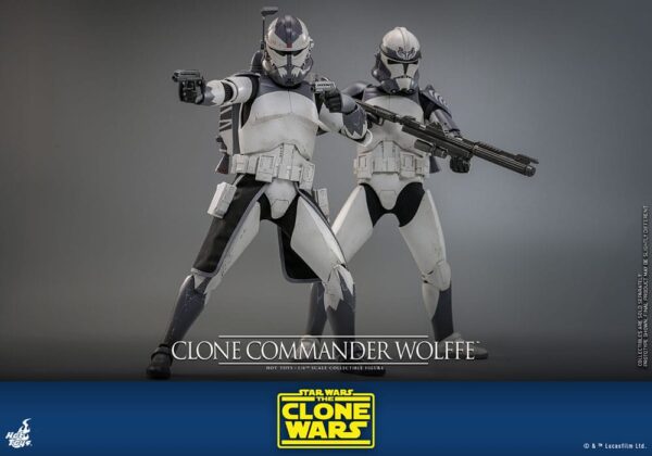 Star Wars: The Clone Wars Akció Figura 1/6 Clone Commander Wolffe 30 cm