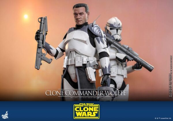 Star Wars: The Clone Wars Akció Figura 1/6 Clone Commander Wolffe 30 cm