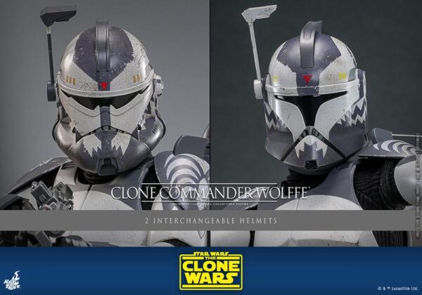 Star Wars: The Clone Wars Akció Figura 1/6 Clone Commander Wolffe 30 cm
