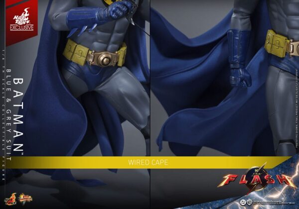 The Flash Movie Masterpiece Akció Figura 1/6 Batman (Blue & Grey Suit) Limited Edition Hot Toys Exclusive 30 cm The Flash Movie Masterpiece Akció Figura 1/6 Batman (Blue & Grey Suit) Limited Edition Hot Toys Exclusive 30 cm