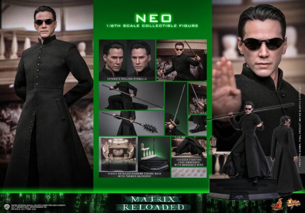 Matrix Movie Masterpiece Akció Figura 1/6 Neo 31 cm